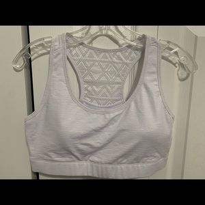 Never worn- tag removed only. White Zyia Bomber Bra